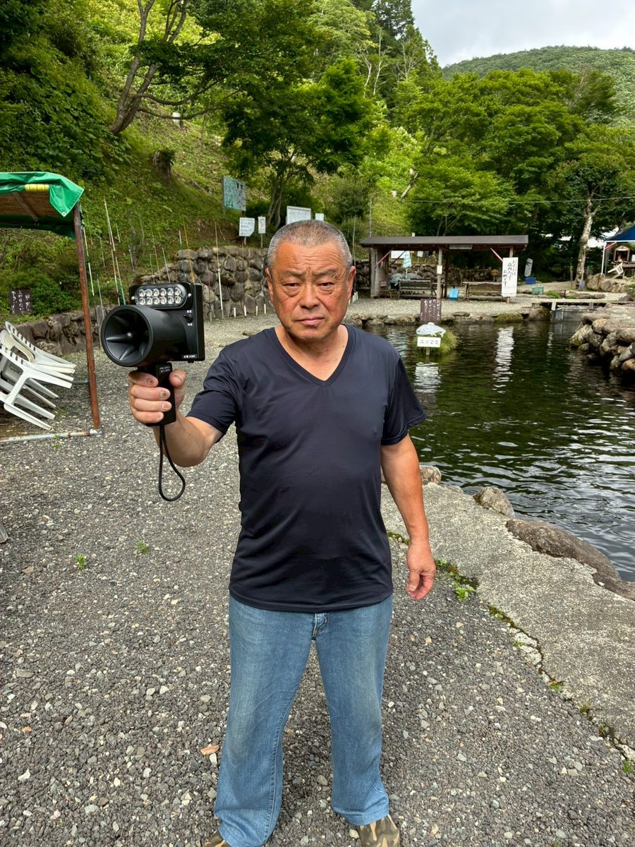 相原様(渓流釣り堀ぼん天 店主、福島県 猪苗代町)