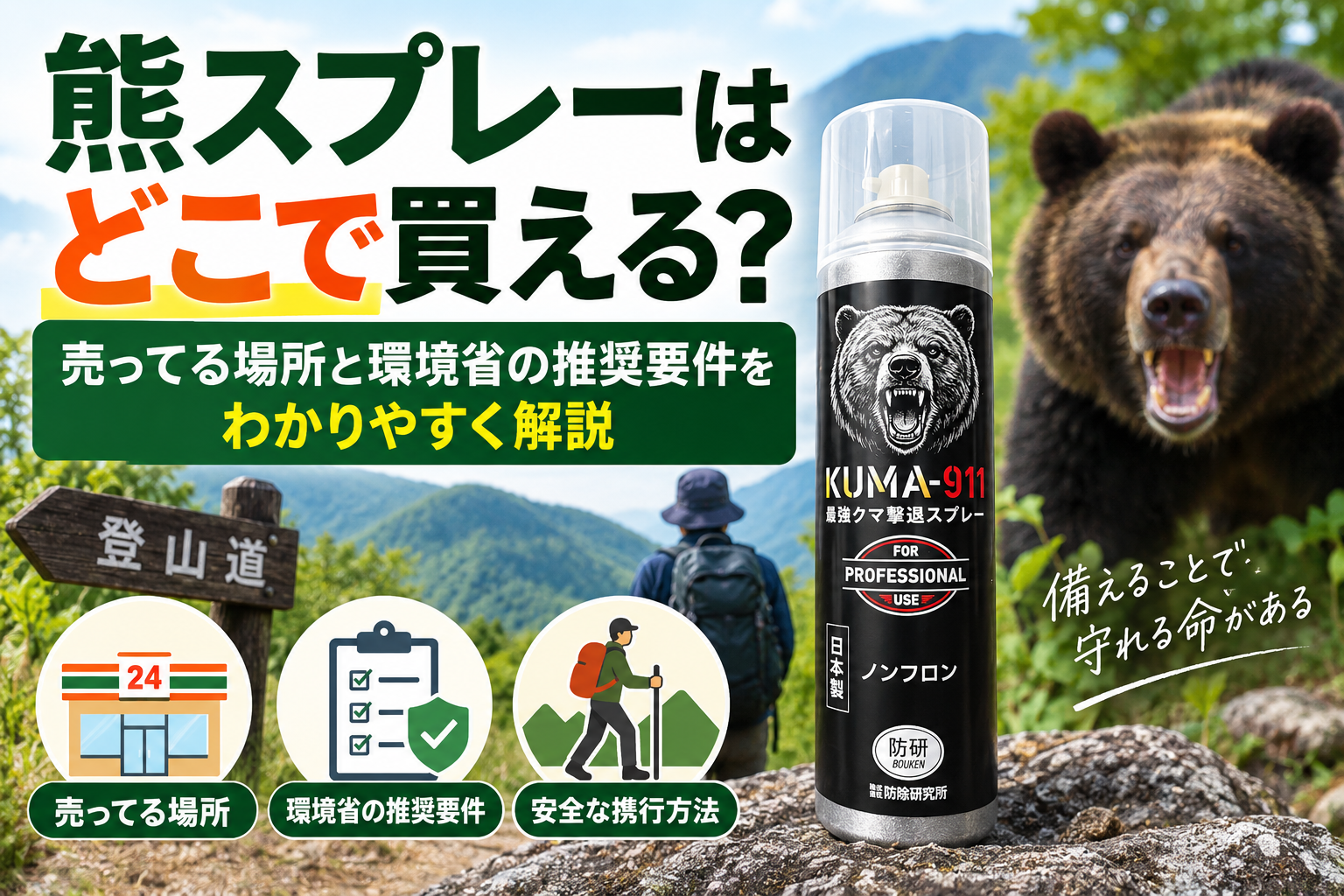 熊スプレーはどこで買える