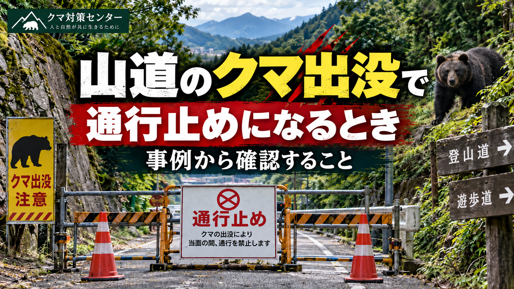 和歌山の熊出没で通行止めになるとき